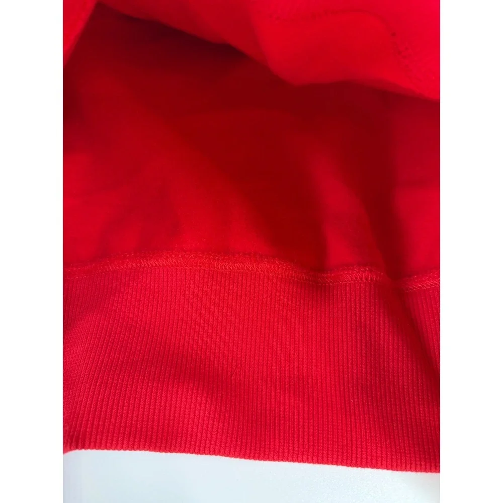 Kansas City Chiefs Nike Womens Oversized Red Club Fleece Crew‎ Sweatshirt Size M